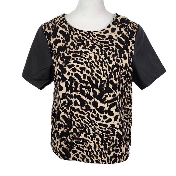 Telluride Clothing Company Leopard Print Blouse NWT Size Small Leopard Top - Picture 1 of 11